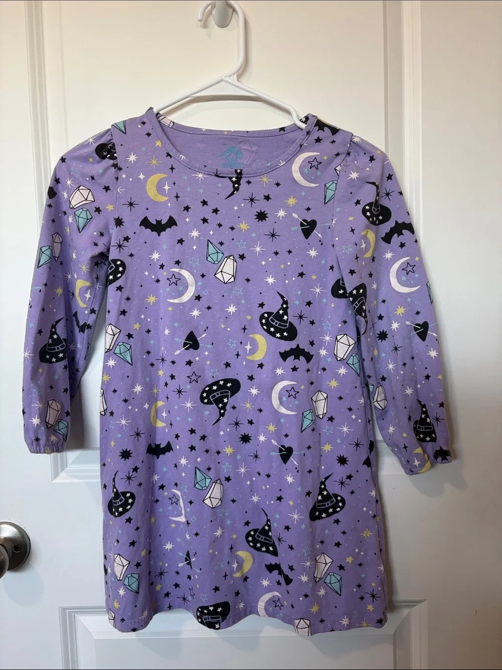 3/$15 - Girls' Lavender Magical Print Casual Dress